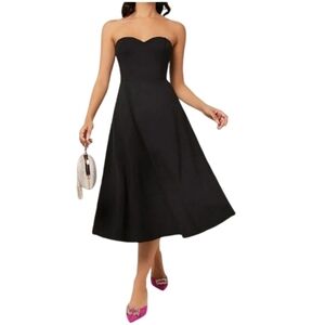 Dessy Collection | Strapless LBD - Little Black Dress Size 8